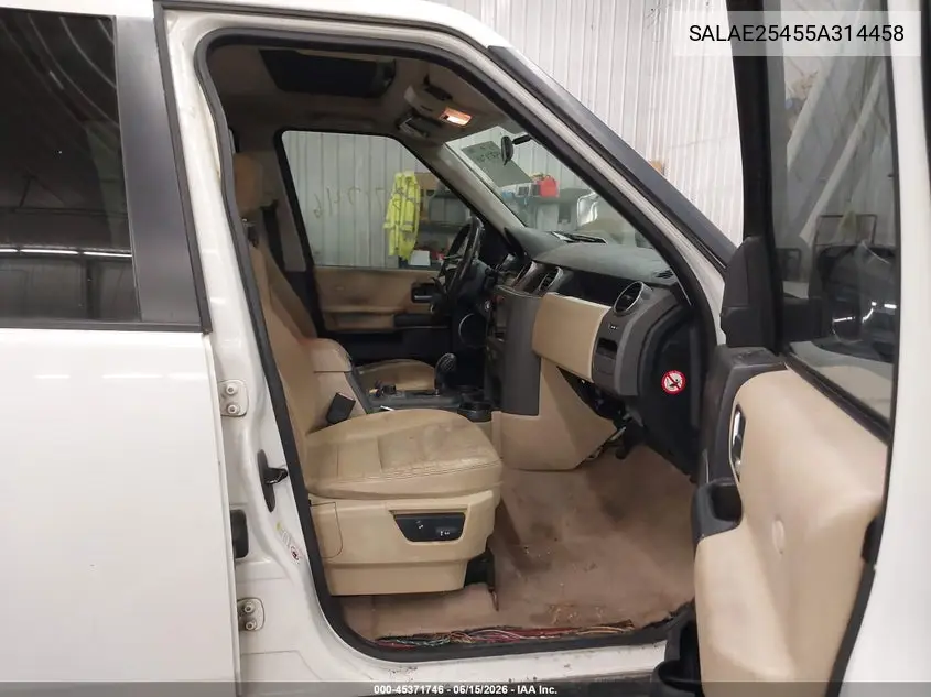 2005 Land Rover Lr3 Se VIN: SALAE25455A314458 Lot: 45371746