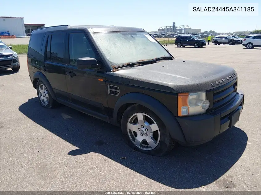 2005 Land Rover Lr3 VIN: SALAD24445A341185 Lot: 45631568