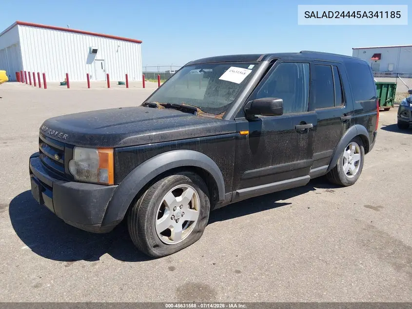 2005 Land Rover Lr3 VIN: SALAD24445A341185 Lot: 45631568