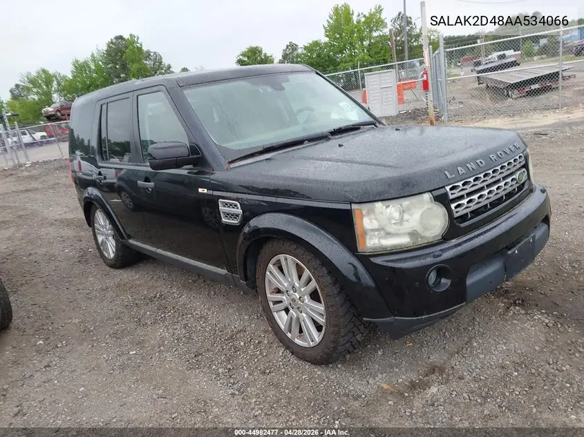 2010 Land Rover Lr4 VIN: SALAK2D48AA534066 Lot: 44982477