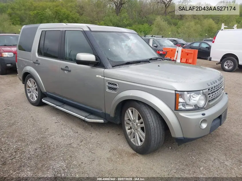 2010 Land Rover Lr4 VIN: SALAF2D43AA527174 Lot: 45067442