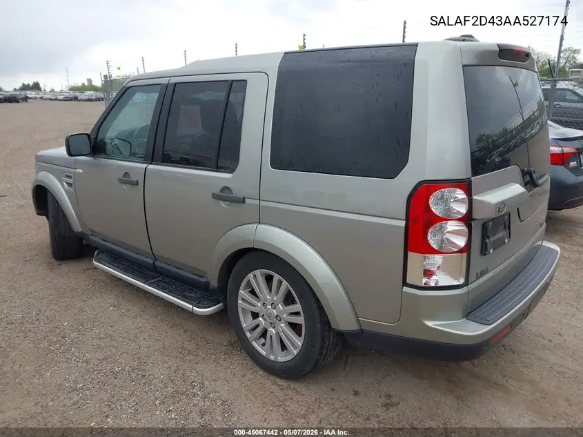 2010 Land Rover Lr4 VIN: SALAF2D43AA527174 Lot: 45067442