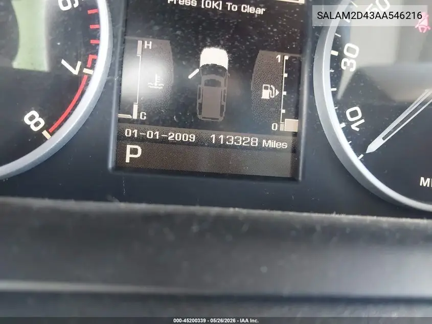 2010 Land Rover Lr4 VIN: SALAM2D43AA546216 Lot: 45200339