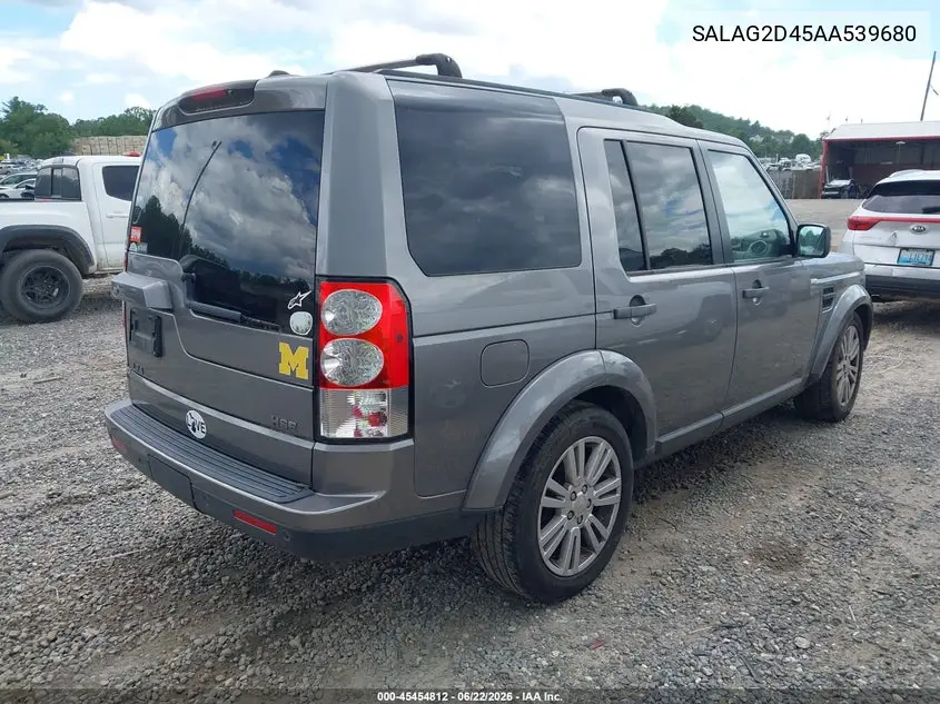 2010 Land Rover Lr4 VIN: SALAG2D45AA539680 Lot: 45454812
