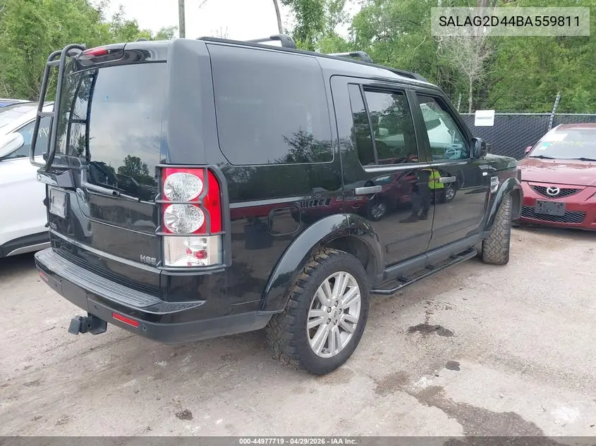 2011 Land Rover Lr4 VIN: SALAG2D44BA559811 Lot: 44977719