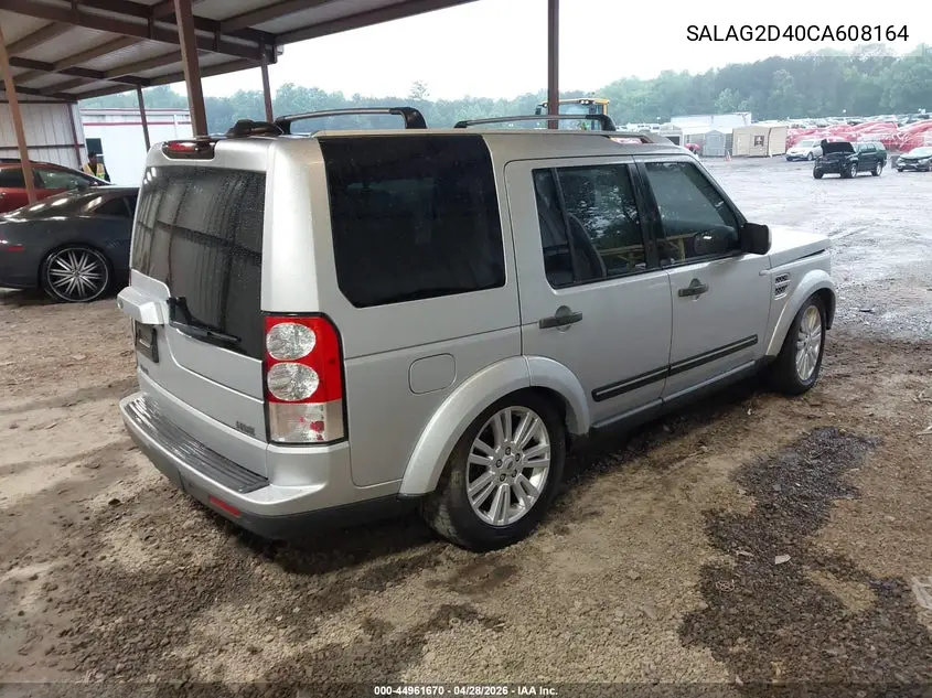 2012 Land Rover Lr4 VIN: SALAG2D40CA608164 Lot: 44961670