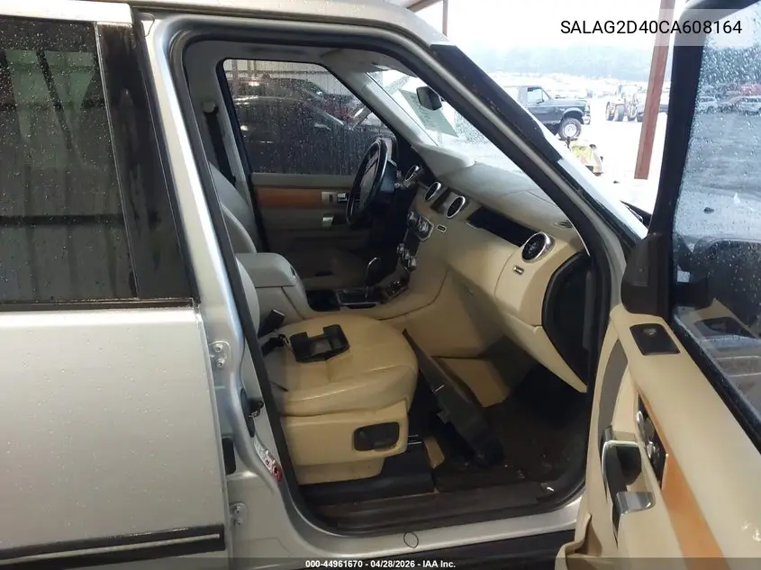 2012 Land Rover Lr4 VIN: SALAG2D40CA608164 Lot: 44961670