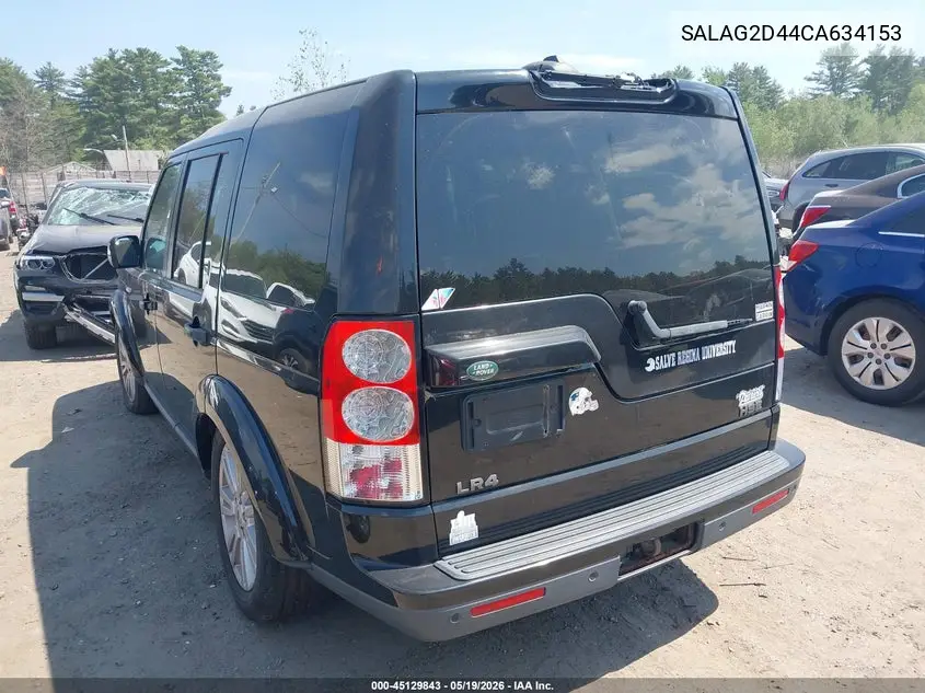 2012 Land Rover Lr4 VIN: SALAG2D44CA634153 Lot: 45129843