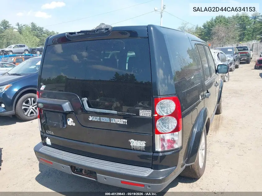 2012 Land Rover Lr4 VIN: SALAG2D44CA634153 Lot: 45129843