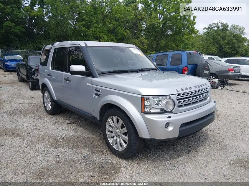 2012 Land Rover Lr4 VIN: SALAK2D48CA633991 Lot: 45203037