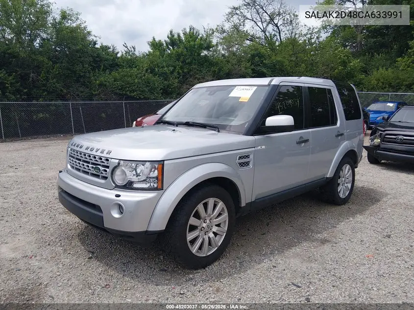 2012 Land Rover Lr4 VIN: SALAK2D48CA633991 Lot: 45203037