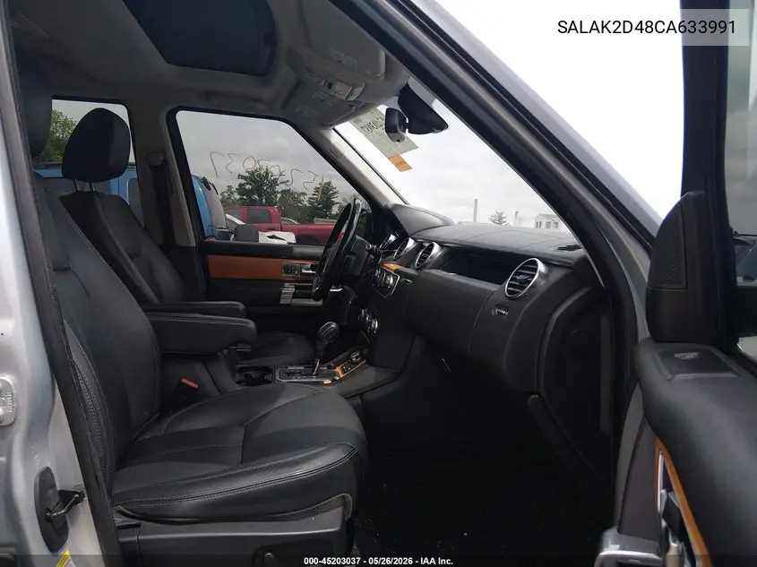 2012 Land Rover Lr4 VIN: SALAK2D48CA633991 Lot: 45203037