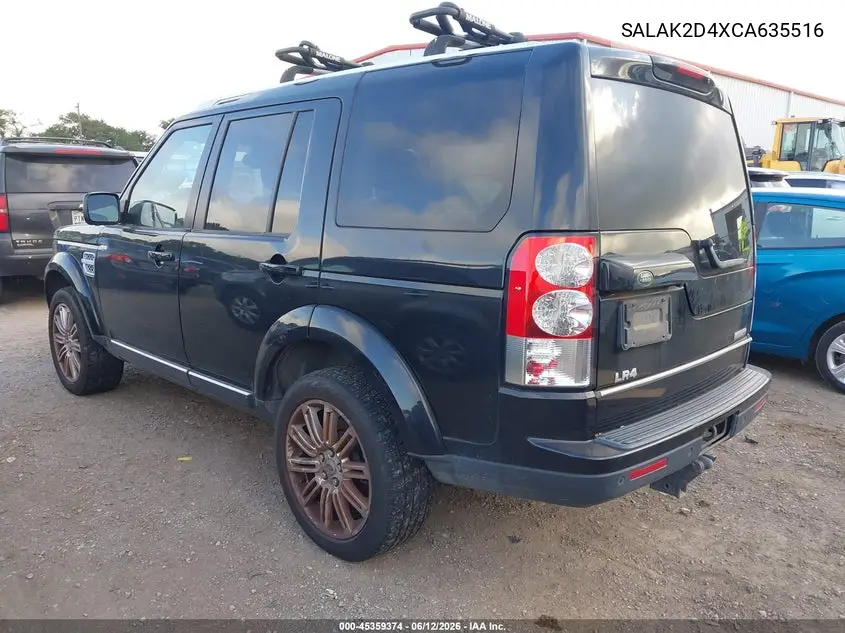 2012 Land Rover Lr4 VIN: SALAK2D4XCA635516 Lot: 45359374
