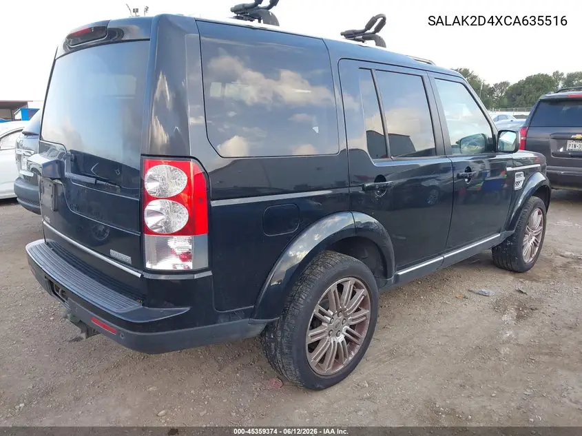 2012 Land Rover Lr4 VIN: SALAK2D4XCA635516 Lot: 45359374