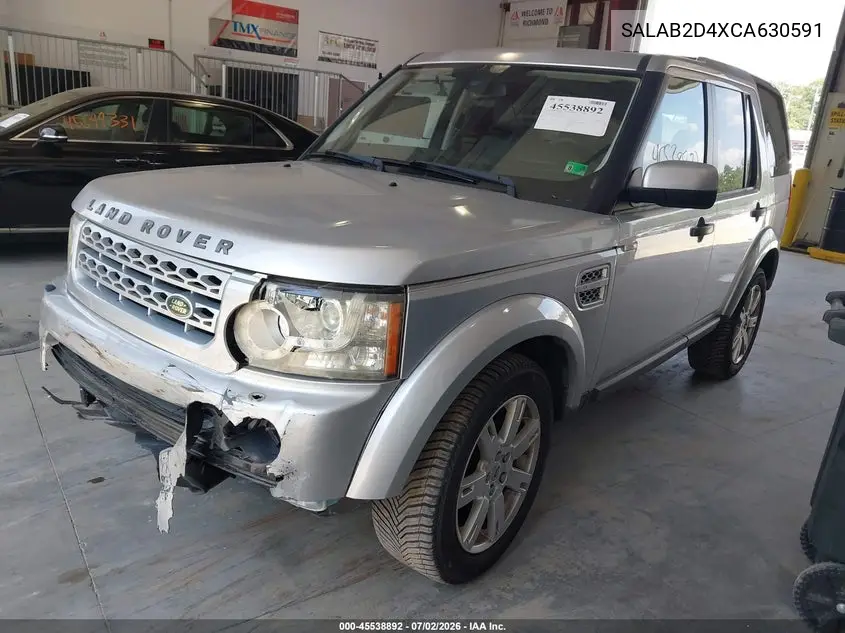 2012 Land Rover Lr4 VIN: SALAB2D4XCA630591 Lot: 45538892