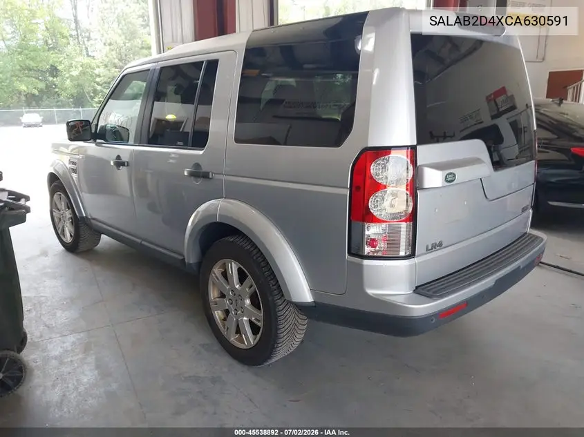 2012 Land Rover Lr4 VIN: SALAB2D4XCA630591 Lot: 45538892
