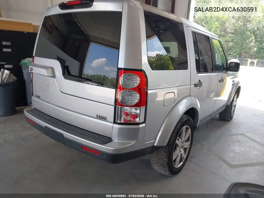 2012 Land Rover Lr4 VIN: SALAB2D4XCA630591 Lot: 45538892