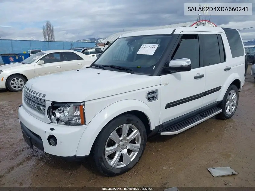 2013 Land Rover Lr4 VIN: SALAK2D4XDA660241 Lot: 44627615