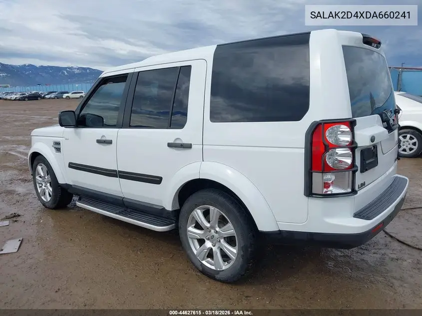 2013 Land Rover Lr4 VIN: SALAK2D4XDA660241 Lot: 44627615