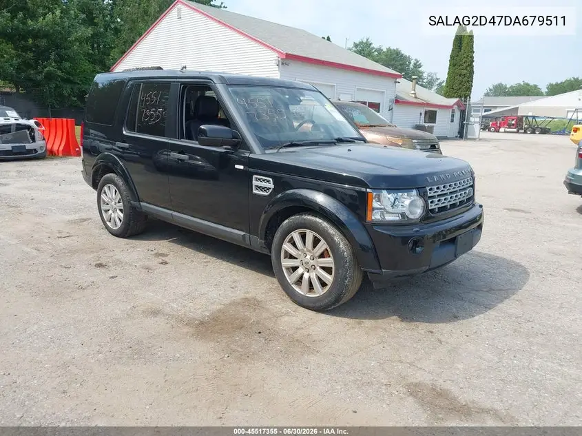 2013 Land Rover Lr4 VIN: SALAG2D47DA679511 Lot: 45517355