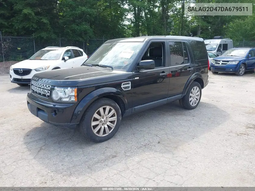 2013 Land Rover Lr4 VIN: SALAG2D47DA679511 Lot: 45517355