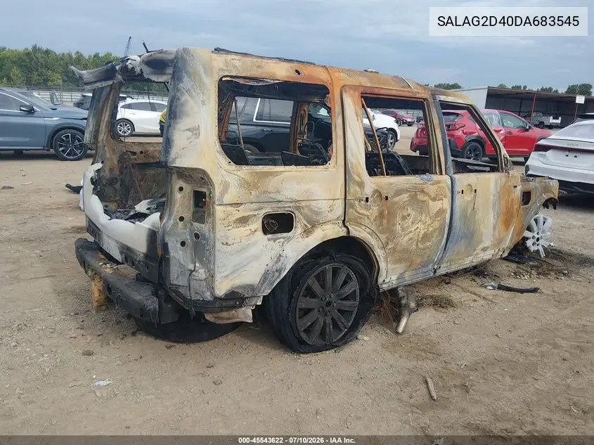 2013 Land Rover Lr4 VIN: SALAG2D40DA683545 Lot: 45543622