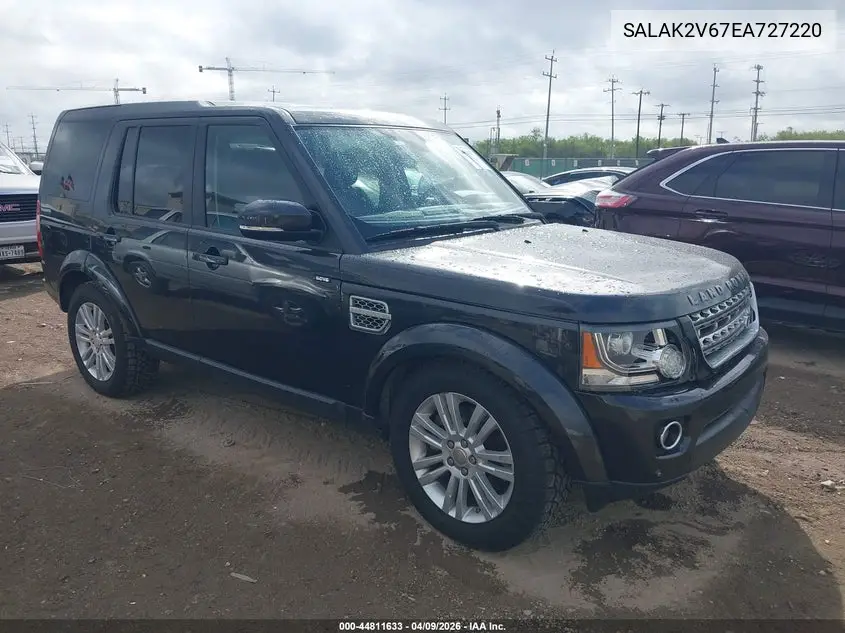 2014 Land Rover Lr4 VIN: SALAK2V67EA727220 Lot: 44811633