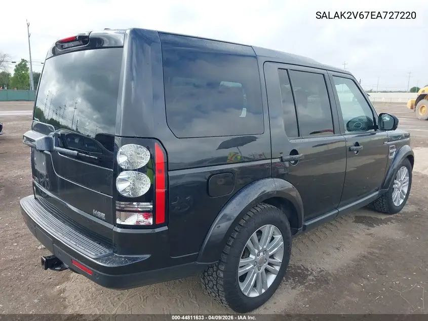 2014 Land Rover Lr4 VIN: SALAK2V67EA727220 Lot: 44811633