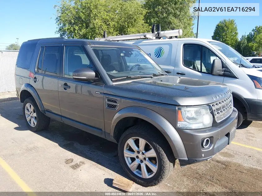 2014 Land Rover Lr4 VIN: SALAG2V61EA716294 Lot: 45233818