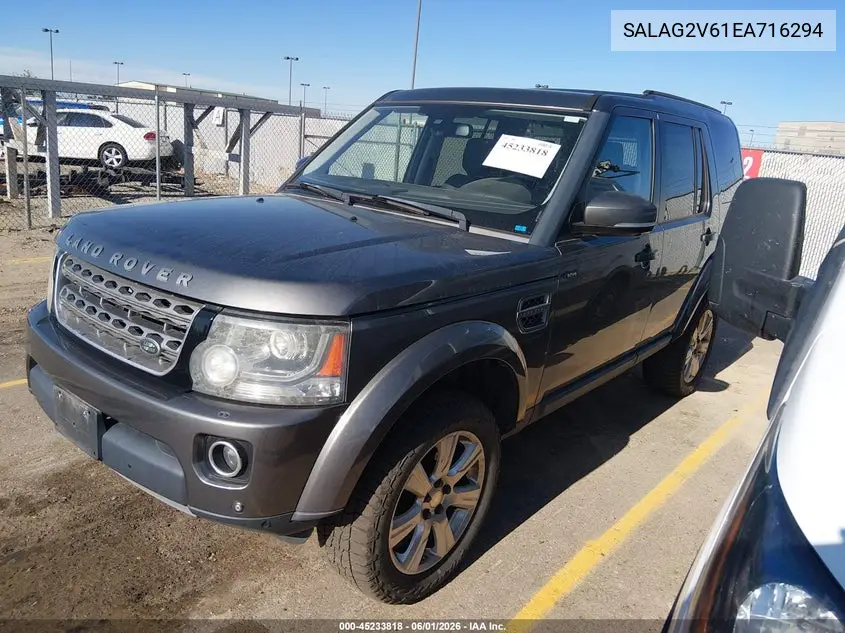 2014 Land Rover Lr4 VIN: SALAG2V61EA716294 Lot: 45233818