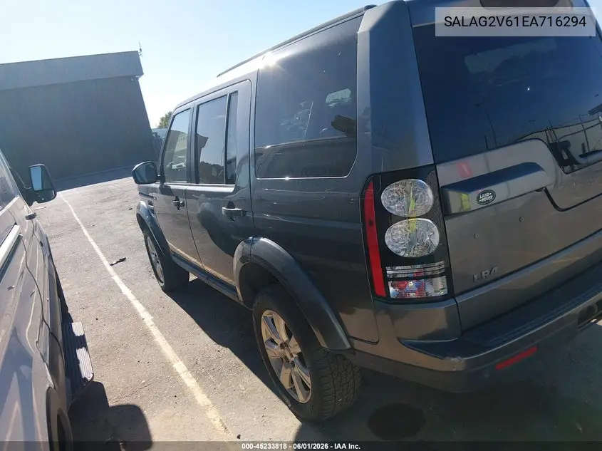 2014 Land Rover Lr4 VIN: SALAG2V61EA716294 Lot: 45233818