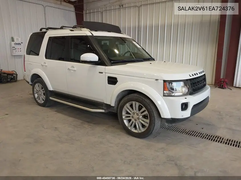 2014 Land Rover Lr4 VIN: SALAK2V61EA724376 Lot: 45450736