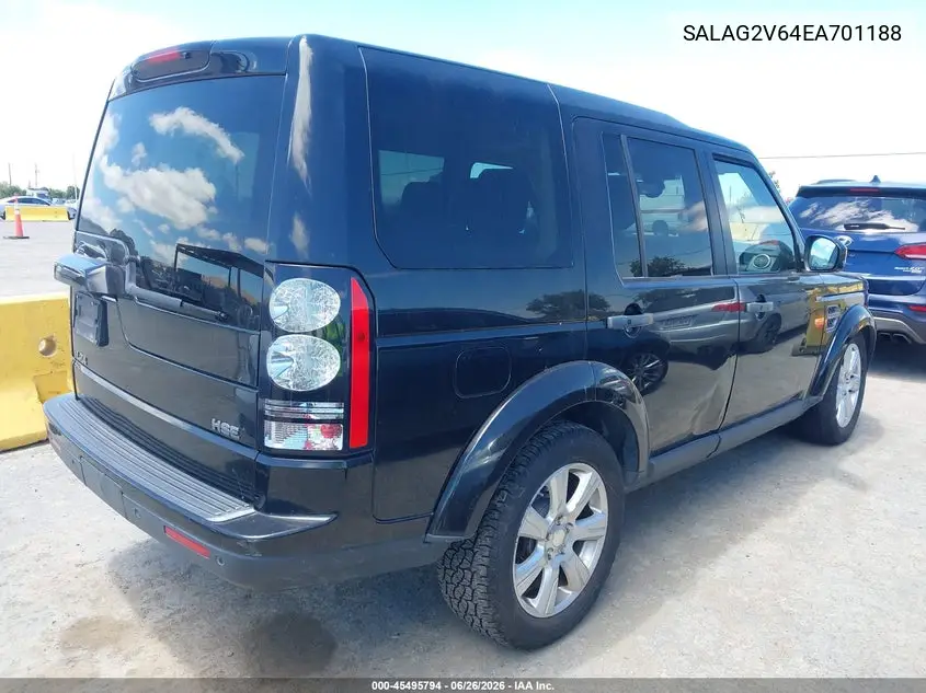 2014 Land Rover Lr4 VIN: SALAG2V64EA701188 Lot: 45495794