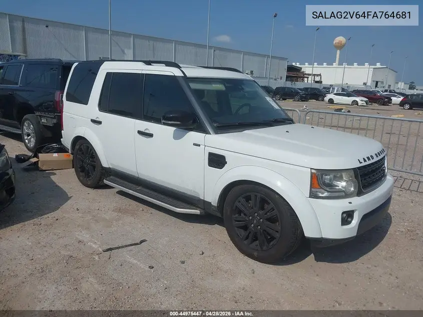 2015 Land Rover Lr4 VIN: SALAG2V64FA764681 Lot: 44975447