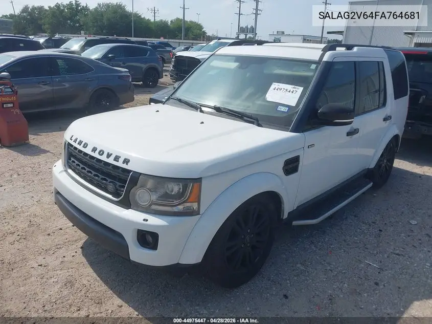 2015 Land Rover Lr4 VIN: SALAG2V64FA764681 Lot: 44975447