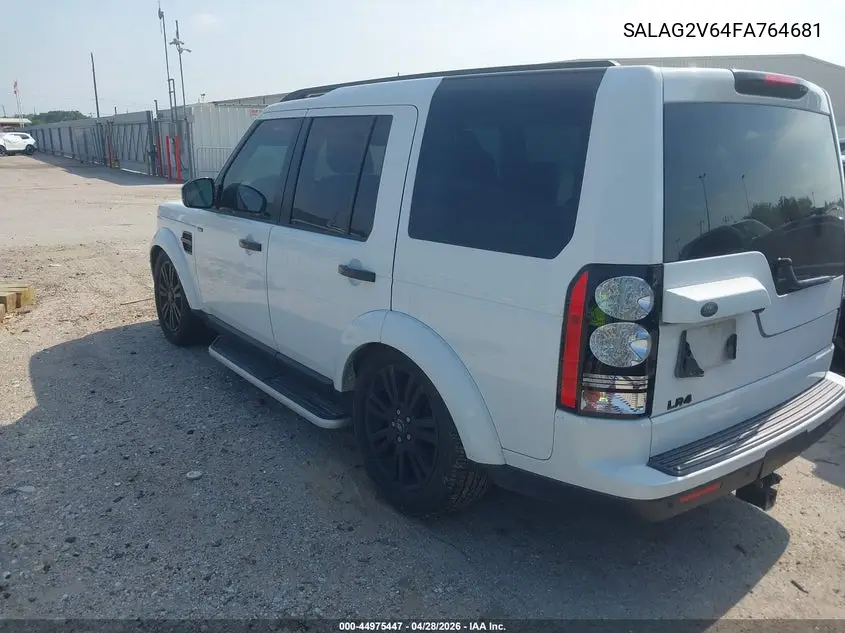 2015 Land Rover Lr4 VIN: SALAG2V64FA764681 Lot: 44975447
