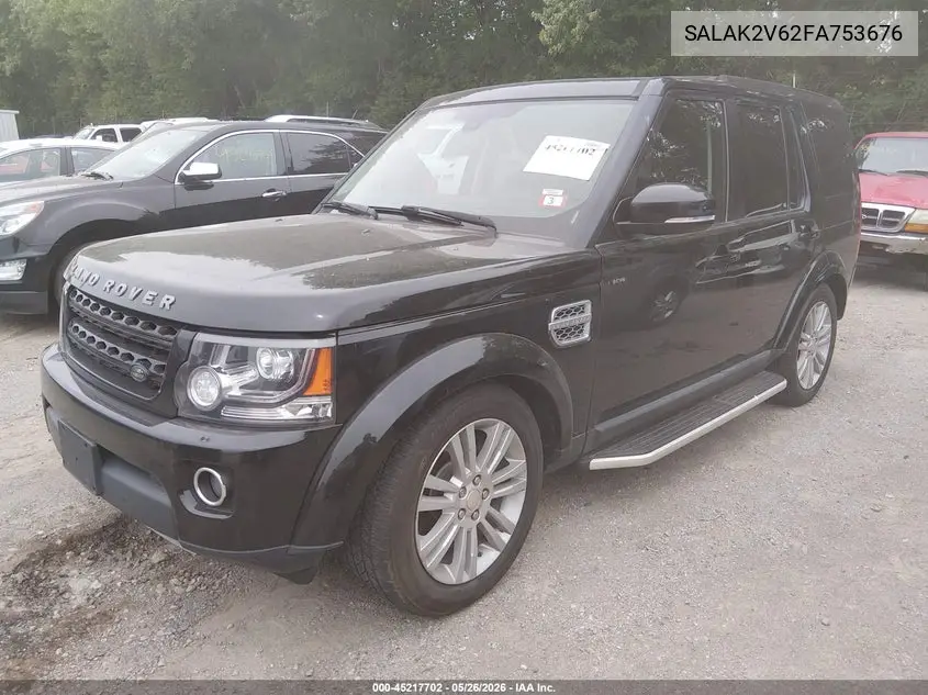 2015 Land Rover Lr4 VIN: SALAK2V62FA753676 Lot: 45217702