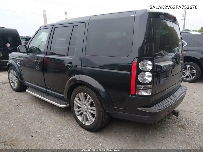 2015 Land Rover Lr4 VIN: SALAK2V62FA753676 Lot: 45217702