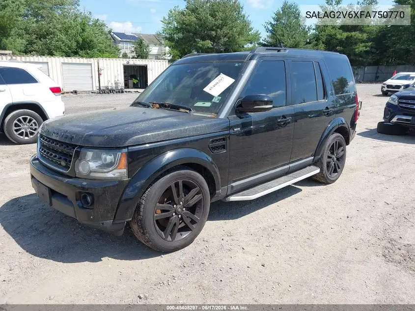 2015 Land Rover Lr4 VIN: SALAG2V6XFA750770 Lot: 45408297