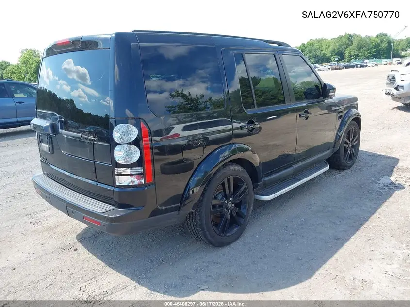 2015 Land Rover Lr4 VIN: SALAG2V6XFA750770 Lot: 45408297