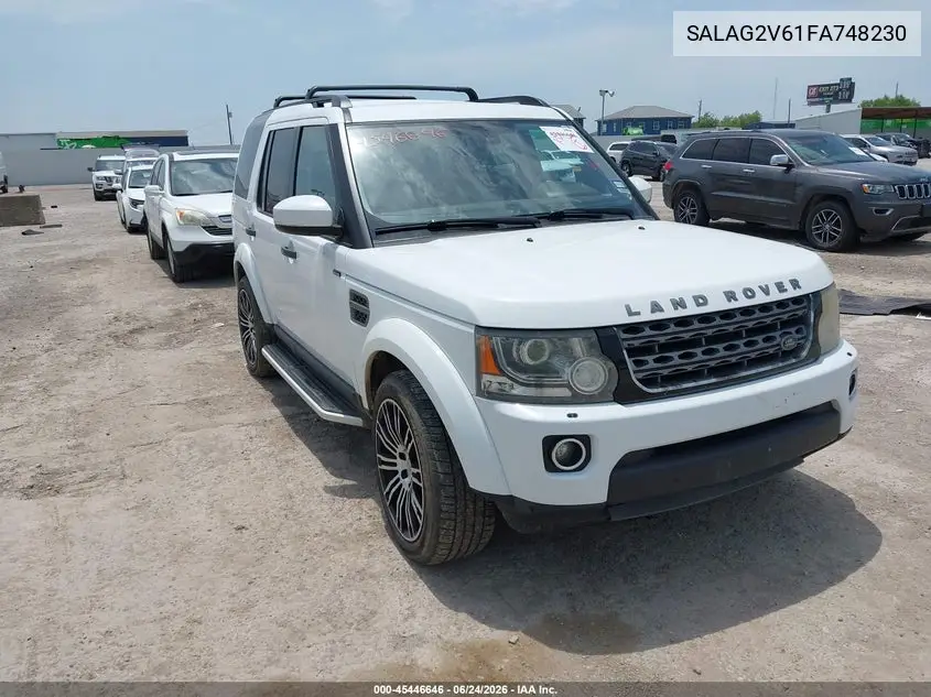 2015 Land Rover Lr4 VIN: SALAG2V61FA748230 Lot: 45446646