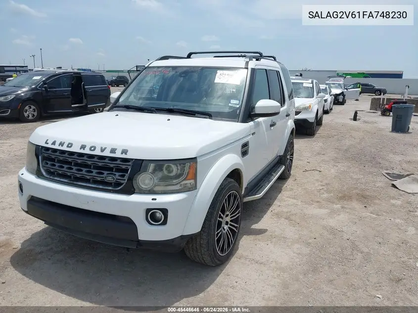 2015 Land Rover Lr4 VIN: SALAG2V61FA748230 Lot: 45446646