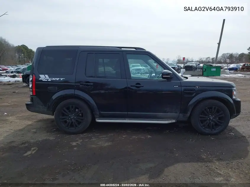 2016 Land Rover Lr4 VIN: SALAG2V64GA793910 Lot: 44385224