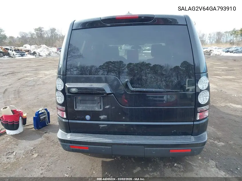 2016 Land Rover Lr4 VIN: SALAG2V64GA793910 Lot: 44385224