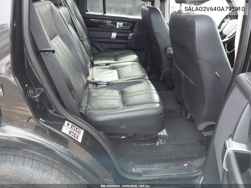 2016 Land Rover Lr4 VIN: SALAG2V64GA793910 Lot: 44385224