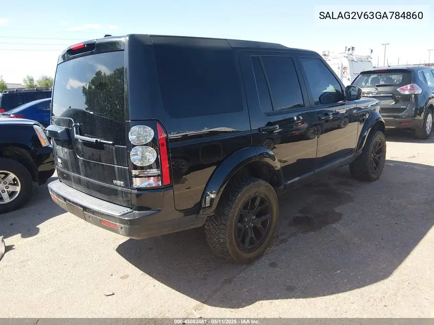 2016 Land Rover Lr4 VIN: SALAG2V63GA784860 Lot: 45082481