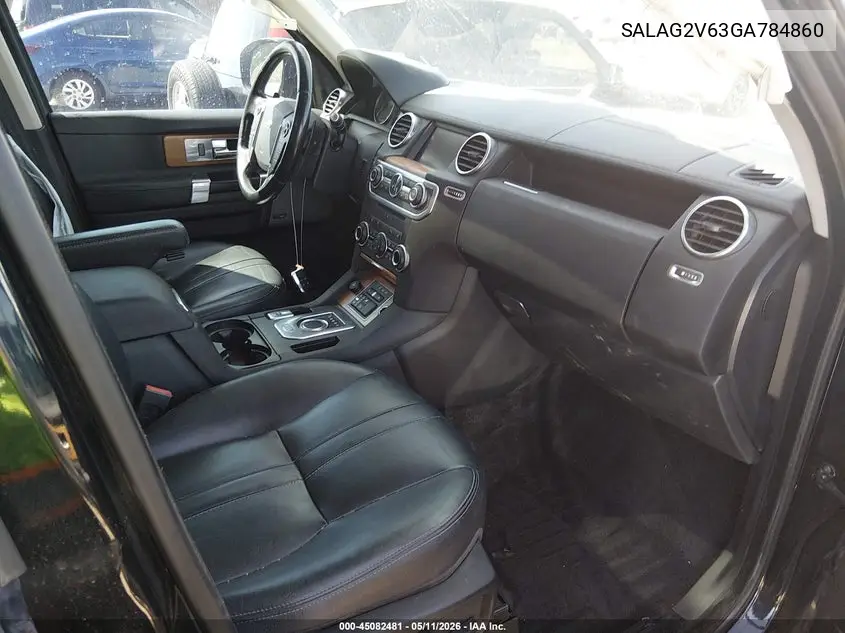2016 Land Rover Lr4 VIN: SALAG2V63GA784860 Lot: 45082481