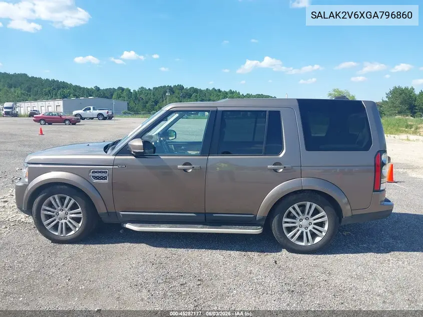 2016 Land Rover Lr4 VIN: SALAK2V6XGA796860 Lot: 45287177