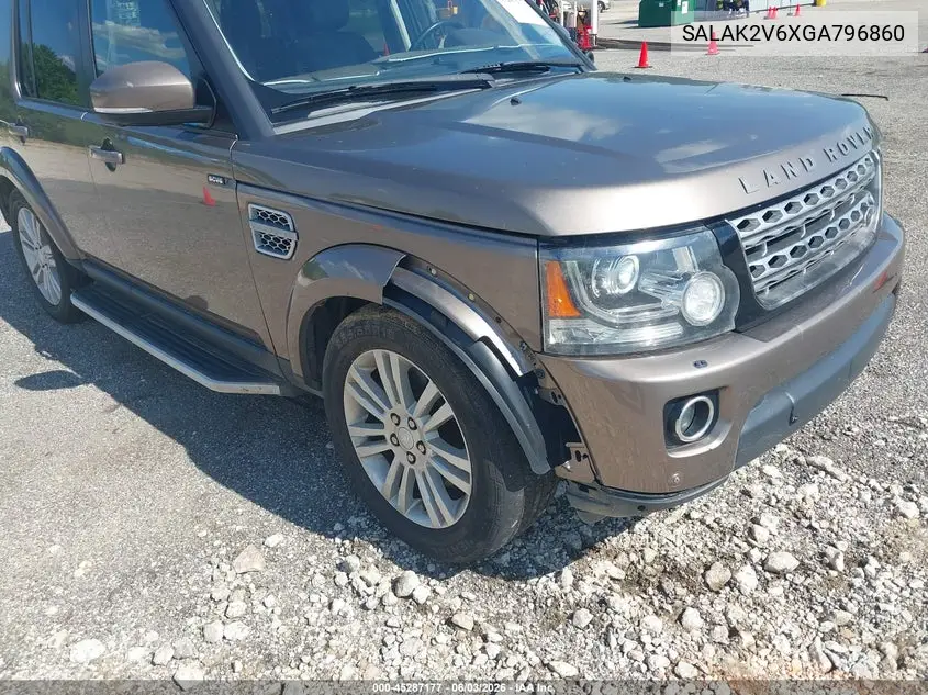 2016 Land Rover Lr4 VIN: SALAK2V6XGA796860 Lot: 45287177