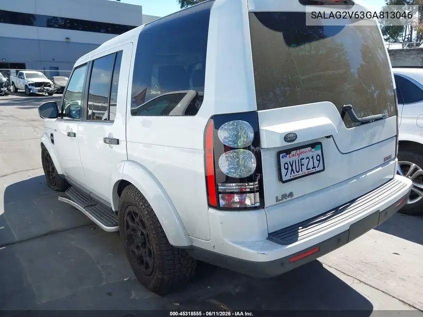 2016 Land Rover Lr4 VIN: SALAG2V63GA813046 Lot: 45318555